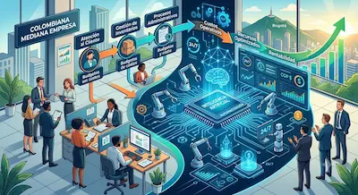 Automatización con IA: Reducción de costos operativos en empresas medianas en Colombia IA Potencia tu Rentabilidad y Automatiza tu Éxito